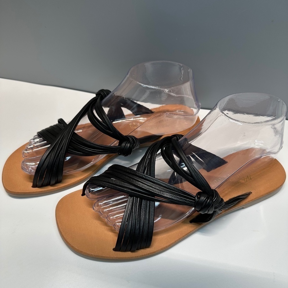Anthropologie Matisse Mystic Sandals Black Leather upper/lining Womens Size 8M